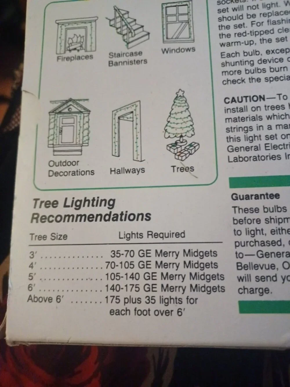 NEW GE Merry Midget 35 Light Set Vintage Christmas Multicolor String Lights Vtg
